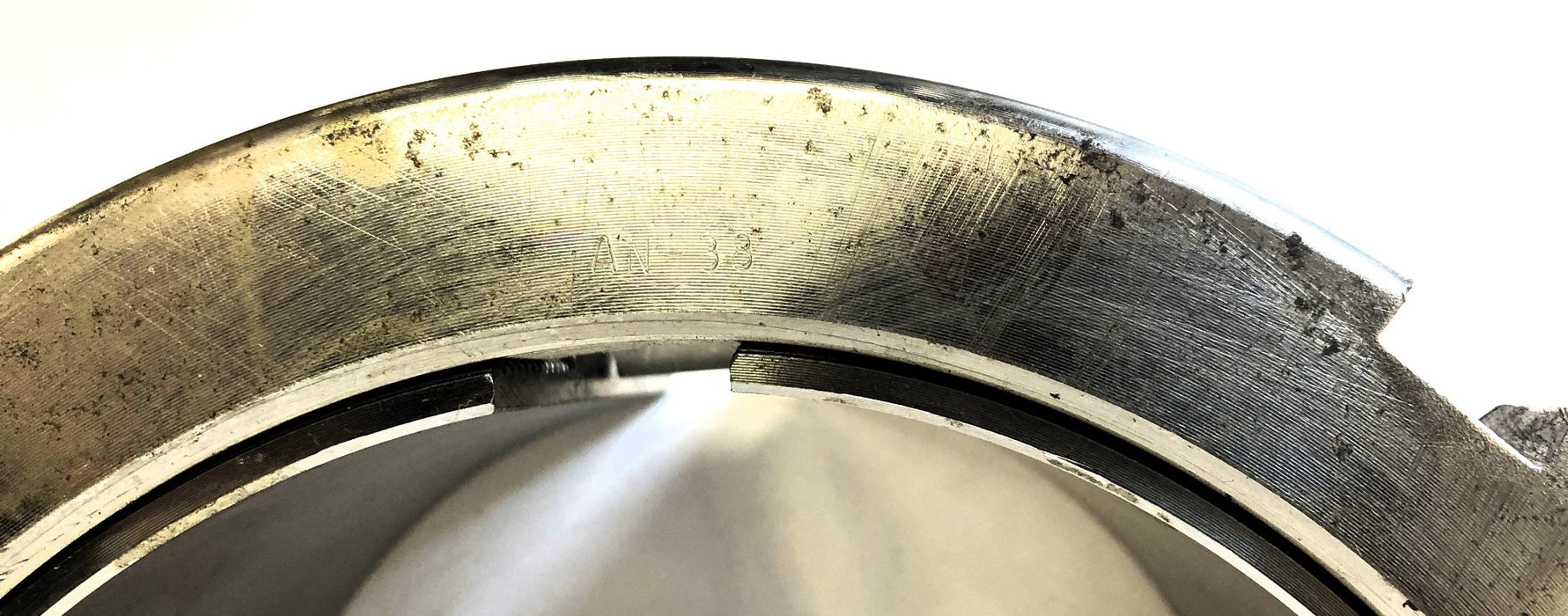 Unbranded Bearing Adapter Sleeve With AN-33 Lock Nut And Washer S-38-7 NOS