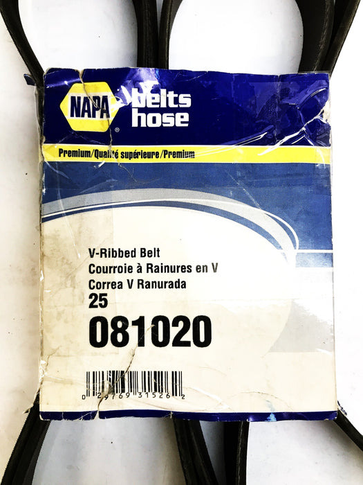 NAPA Gates Premium V-Ribbed Belt 081020 NOS