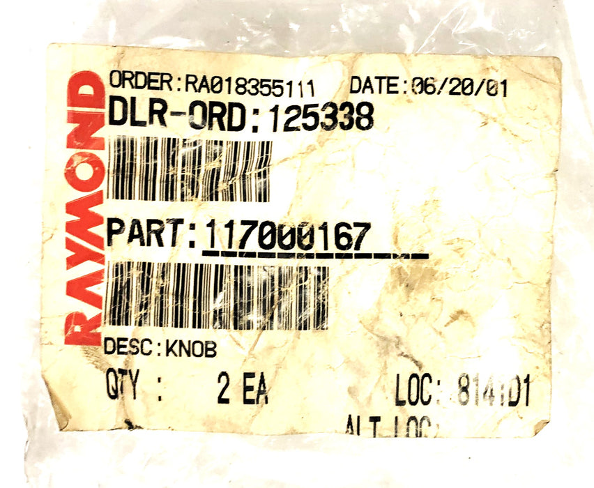 Raymond Knob 117-000-167 NOS