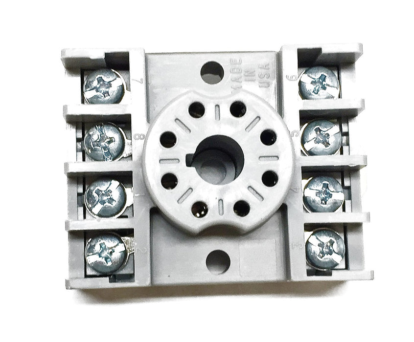 Time Mark Model 8-pin Socket for DIN Rail 51X00120-01 [Lot of 2] NOS