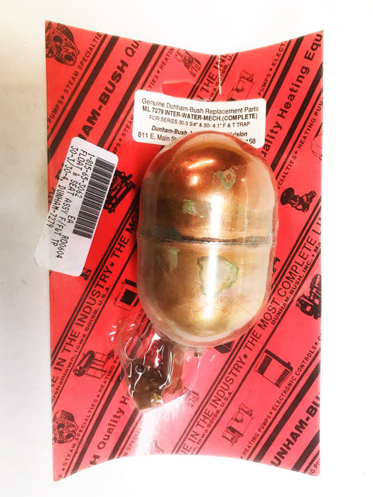 Dunham & Bush Copper Ball Float Internal Mechanism ML7279 NOS