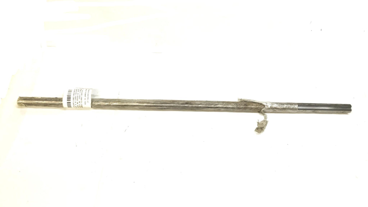 MSC Round Linear Shaft, 36 inch x 1 inch with 1/4 inch Key, 85510253 NOS