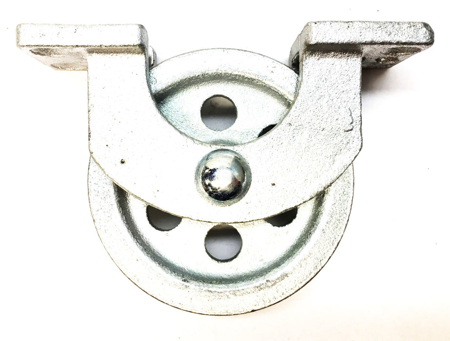MSC Single Groove Open Upright Mount Guidance Pulley 67327908 NOS