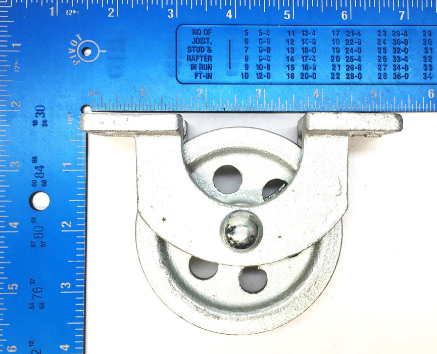 MSC Single Groove Open Upright Mount Guidance Pulley 67327908 NOS