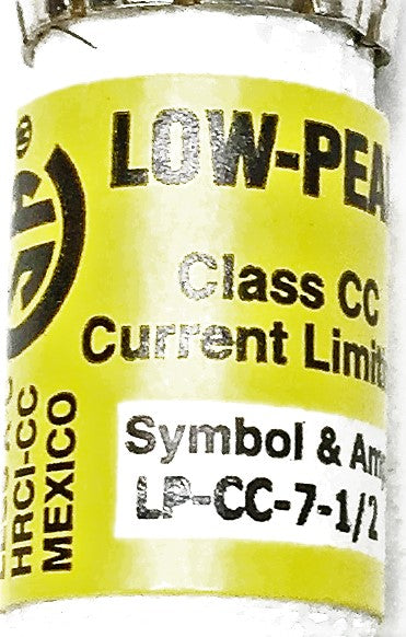 Bussmann Buss Low-Peak Class of CC Fuses LP-CC-7-1/2 (Pack of 10) NOS