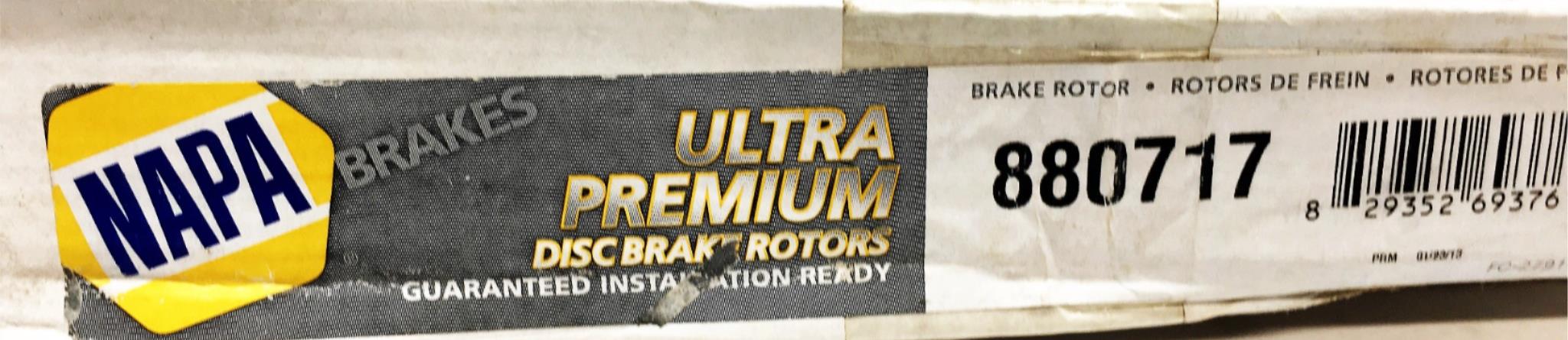 Napa Ultra Premium Disc Brake Rotor 880717 NOS