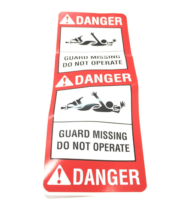 John Deere OEM Missing Guard Warning Decal W43141 NOS