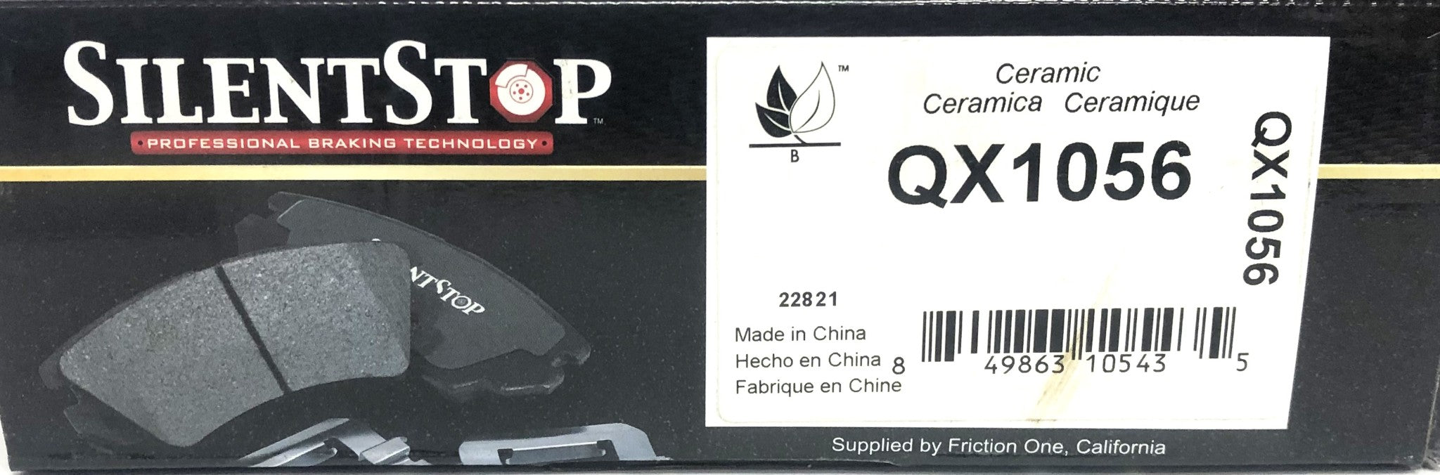 Silent Stop Ceramic Brake Pad Kit QX1056 NOS