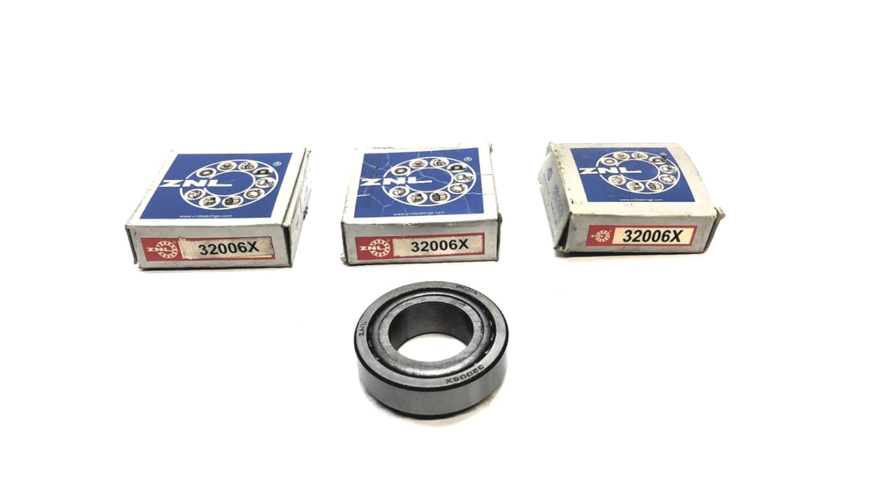 ZNL Tapered Roller Bearing Cup & Cone 32006X [Lot of 3] NOS