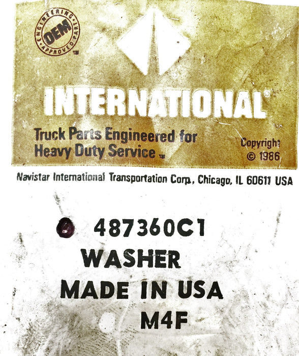 International/Navistar Washer OEM 487360C1 [Lot of 6] NOS