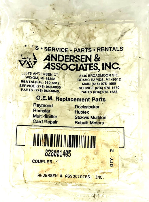 Anderson & Associates Coupler For Raymond 828-001-405 NOS