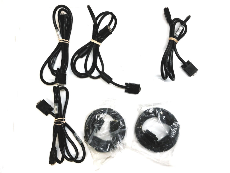 Unbranded Heavy 15-Pin VGA Male to Male Cable [Lot of 6] USED