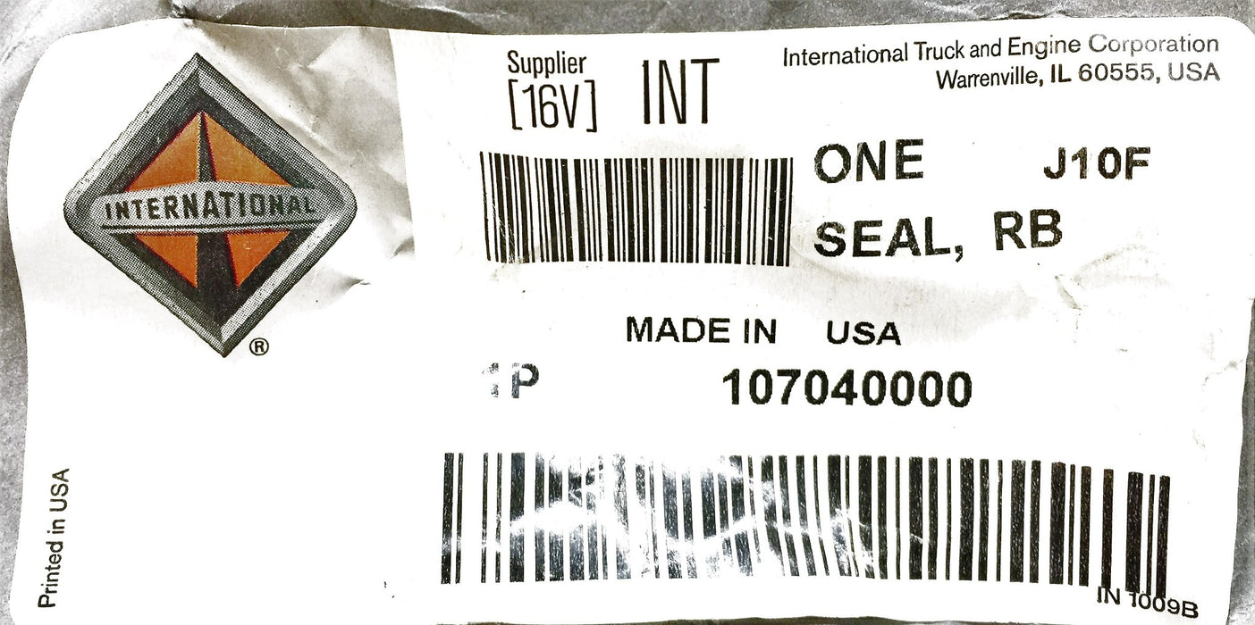 International/Navistar Seal OEM 107040000 NOS