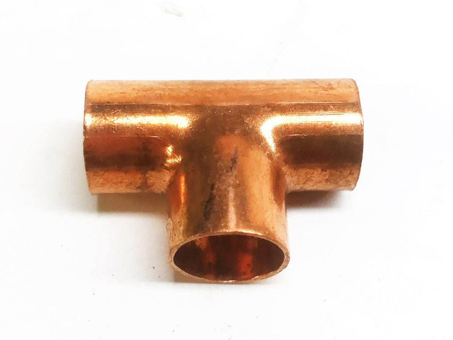 Unbranded 5/8" Copper Tee [Lot of 5] NOS