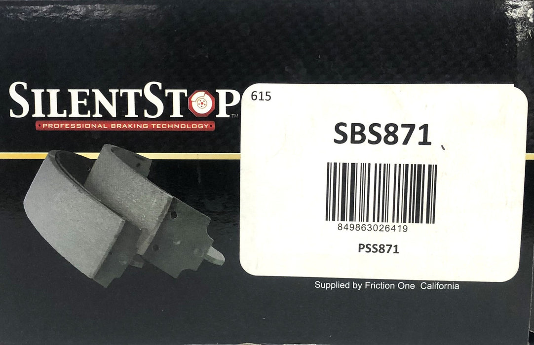 Silent Stop Rear Drum Brake Shoe SBS871 NOS