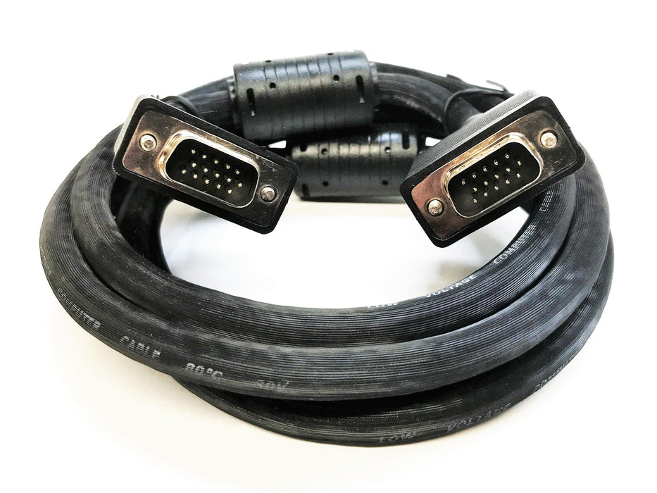 Unbranded Heavy 15-Pin VGA Male to Male Cable [Lot of 6] USED