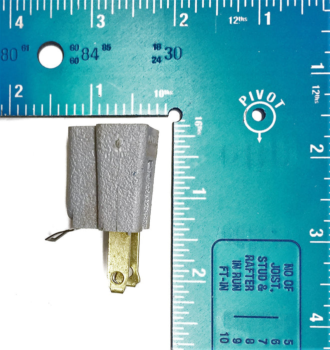 Leviton Grounding Adapter Gray 274-000 [Lot of 19] NOS
