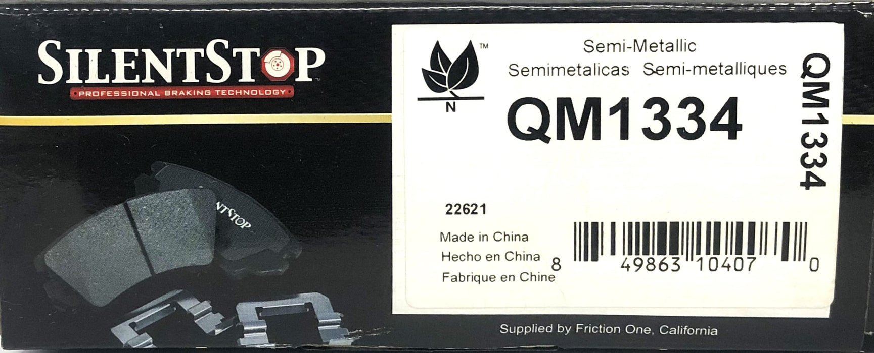 Silent Stop Semi-Metallic  Brake Pad Kit QM1334 NOS