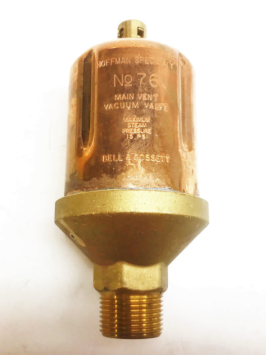 Bell & Gossett Straight Main Steam Vacuum Valve 401432 NOS