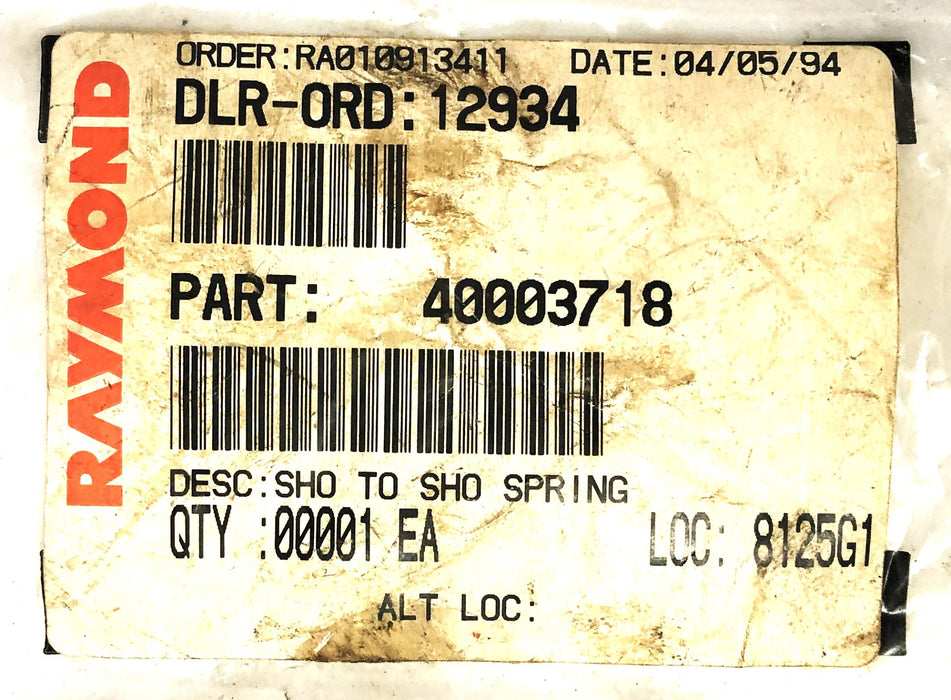 Raymond Spring 400-037/18 NOS