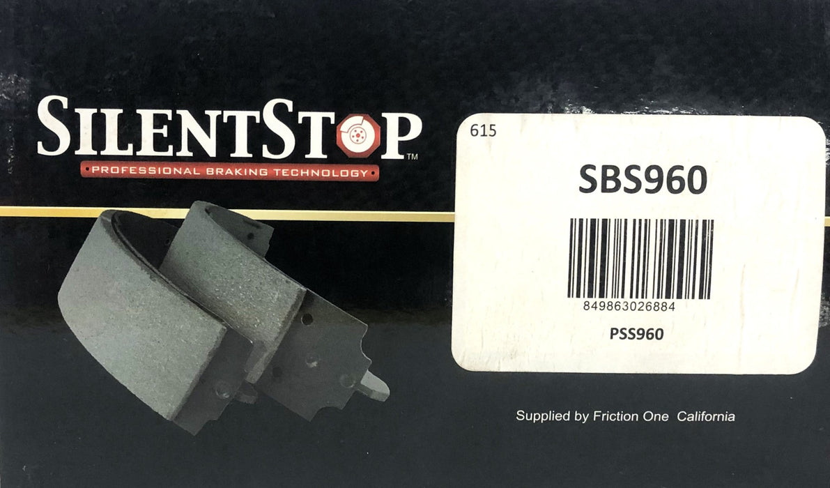 Silent Stop Rear Brake Drum Shoe SBS960 NOS