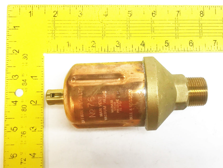 Bell & Gossett Straight Main Steam Vacuum Valve 401432 NOS