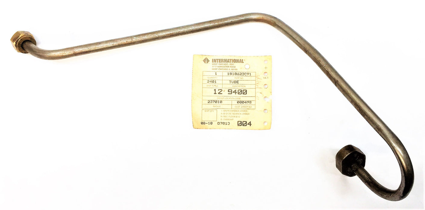 INTERNATIONAL Turbocharger Oil Inlet Tube Assembly 1810623C91 NOS