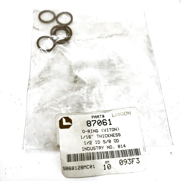 Lawson "Viton" O-Ring Seal 87061 [Lot of 6] NOS