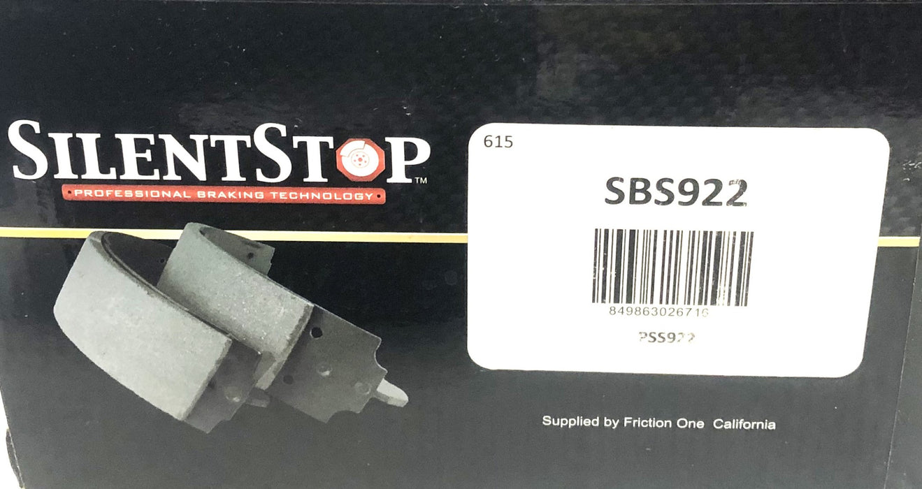 Silent Stop Brake Drum Shoe SBS922 NOS