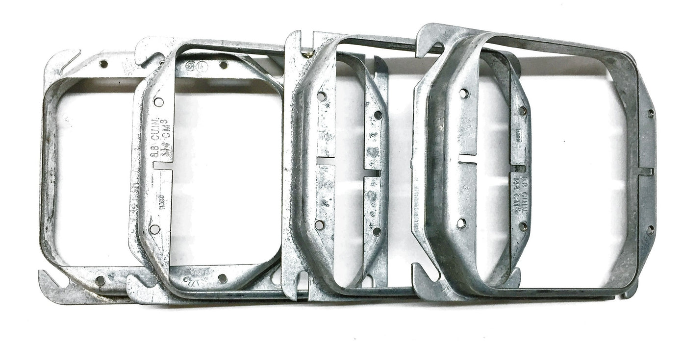 Steel City 4" Square 2 Gang 3/4" [Lot of 4] NOS