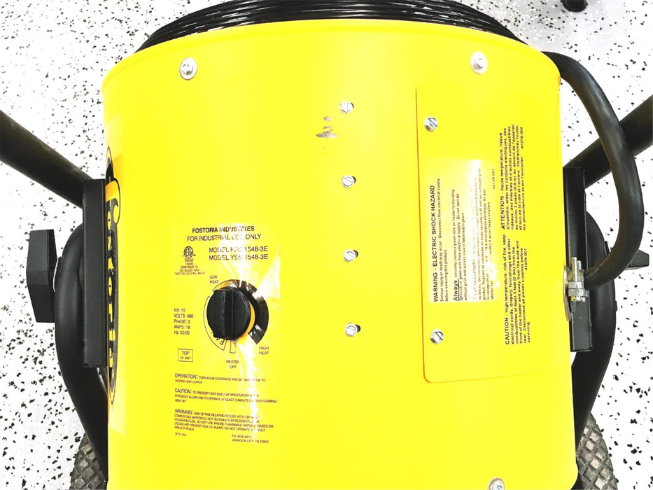 Fostoria 15KW 480V 3Phase 18AMP Portable Heater FES-1548-3E (YES-1548-3E) USED