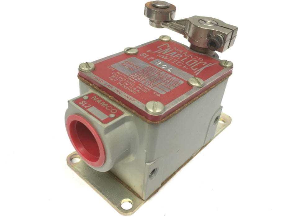NAMCO SNAP-LOCK LIMIT SWITCH SL2-20-L , INCLUDES LEVER ARM, NOS