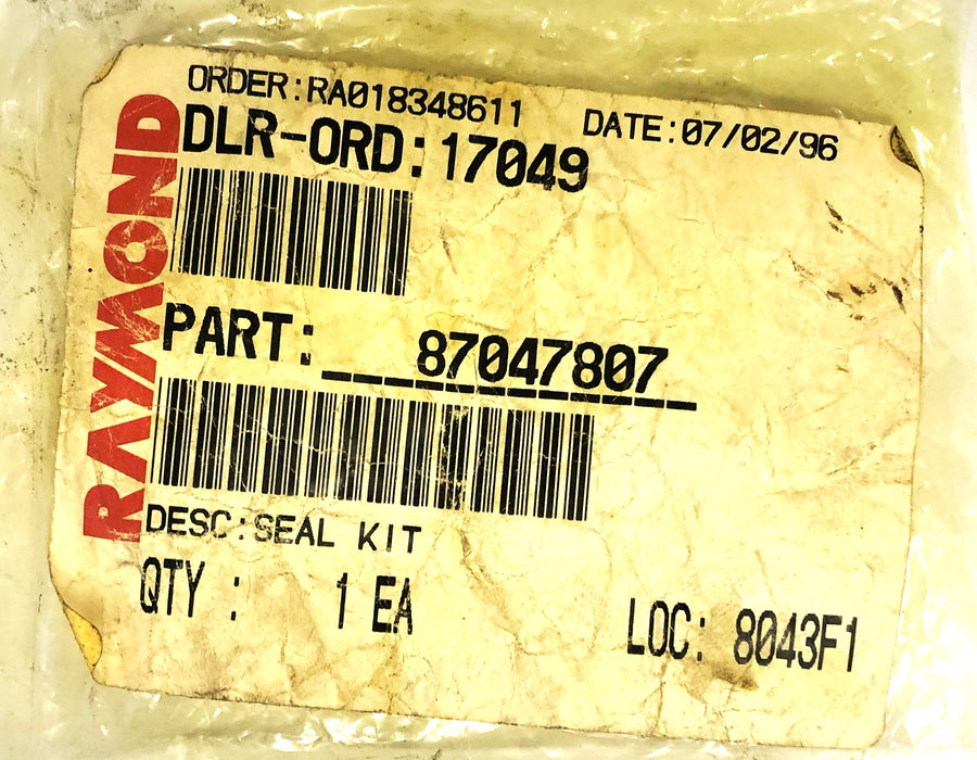 Raymond Seal Kit 870-478-07 NOS
