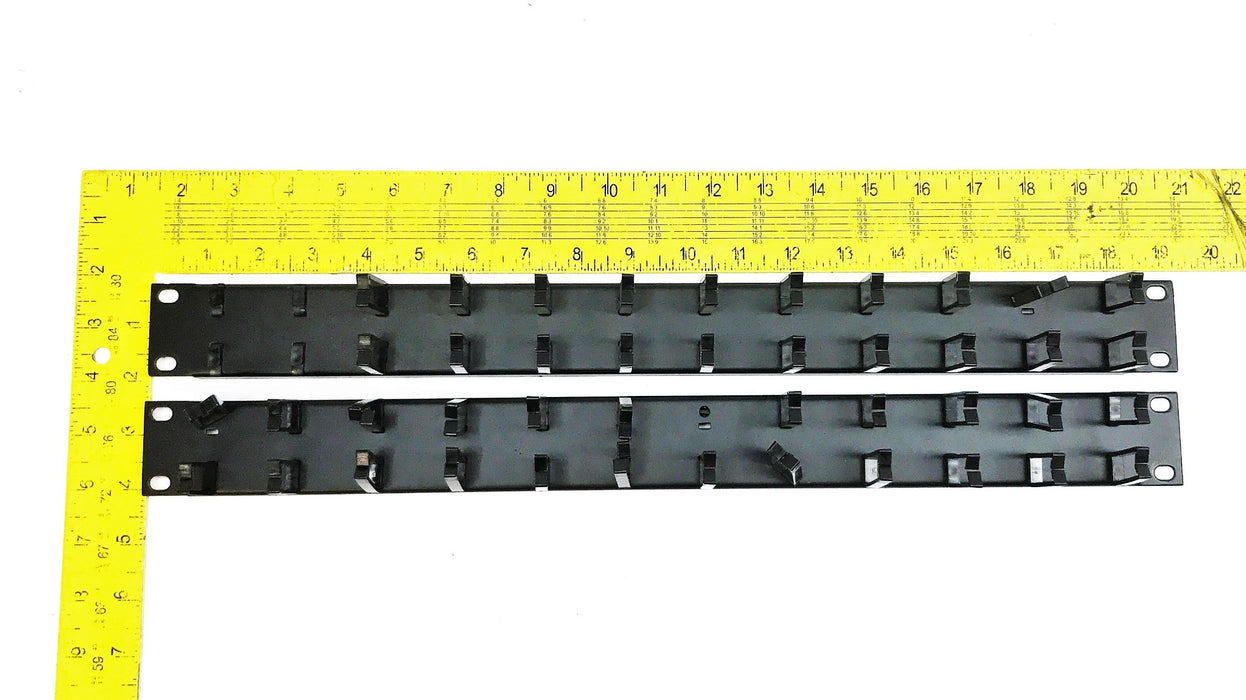 Middle Atlantic 19" x 1-3/4" x 1/2" Cable Spacing Bar 1U [Lot of 2] USED
