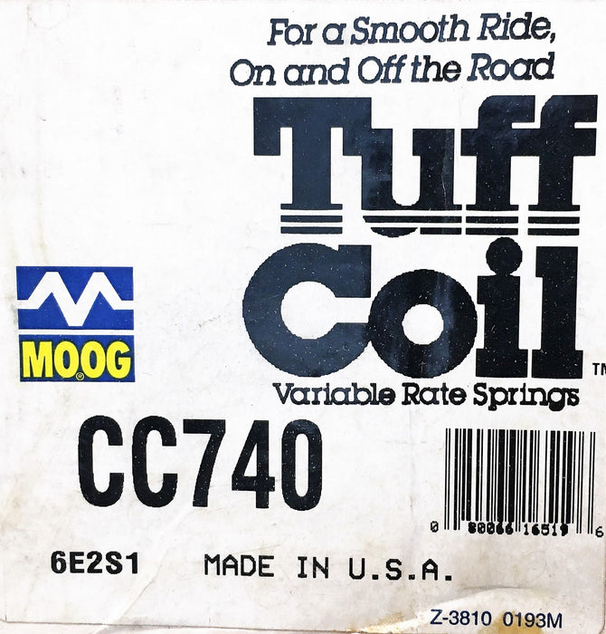 Moog Suspension Coil Spring Set Black Pair CC740 NOS