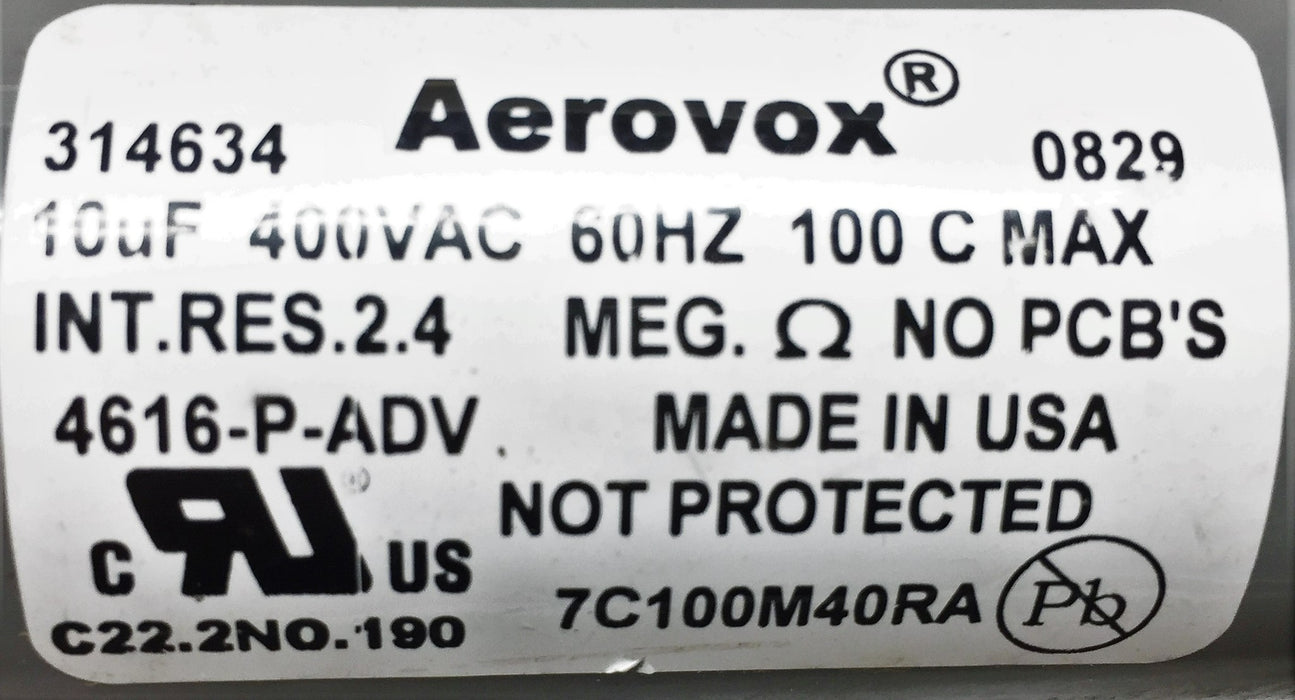 Aerovox Capacitor 400VAC 60Hz 7C100M40RA [Lot of 2] NOS