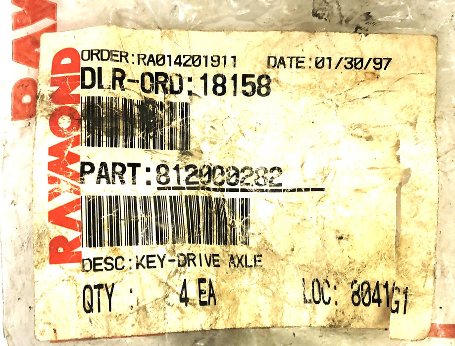 Raymond Drive Axle Key Raymond Seal Kit 821-000-282 [Lot of 7] NOS