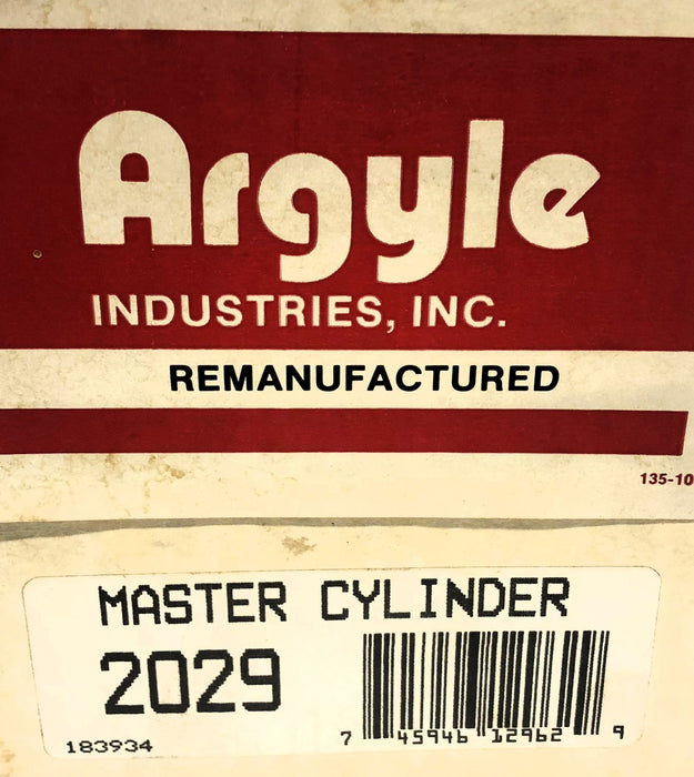 Argyle Brake Master Cylinder 2029 (18011796) REMANUFACTURED
