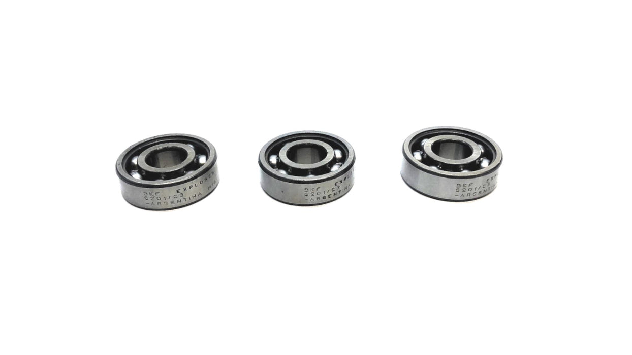 SKF Deep Groove Ball Bearing Made in Argentina 6201/C3 [Lot of 3] NOS