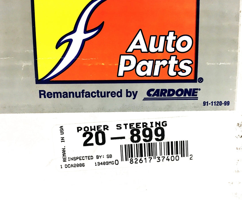 Federated Auto Parts Cardone Power Steering Pump 20-899 REMANUFACTURED