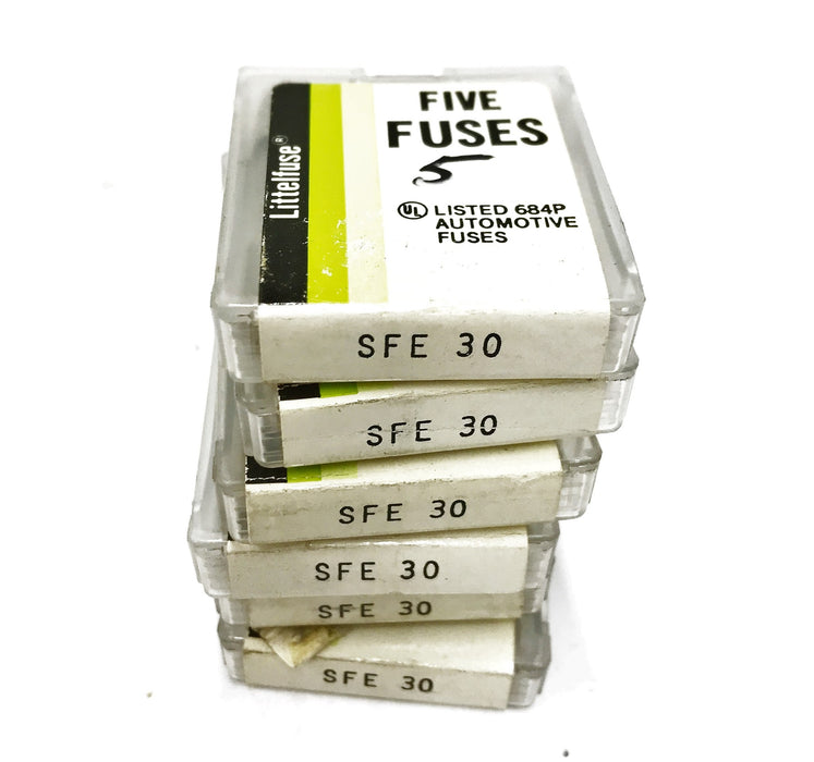 Littelfuse 30A Fuse SFE-30 [Lot of 30] NOS