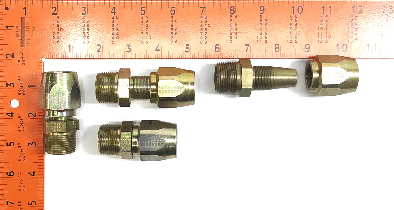 E&G Terminal 21 Series 5/8" Hydraulic Hose Adapter 20121-12-12 [Lot of 4] NOS