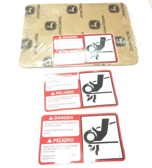 John Deere OEM Protective Shielding Warning Decal P66603 [Lot of 3] NOS
