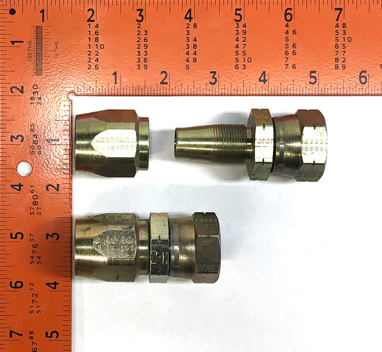SAE 21 Series 5/8" Hydraulic Hose Coupler/Adapter P7251212S [Lot of 2] NOS