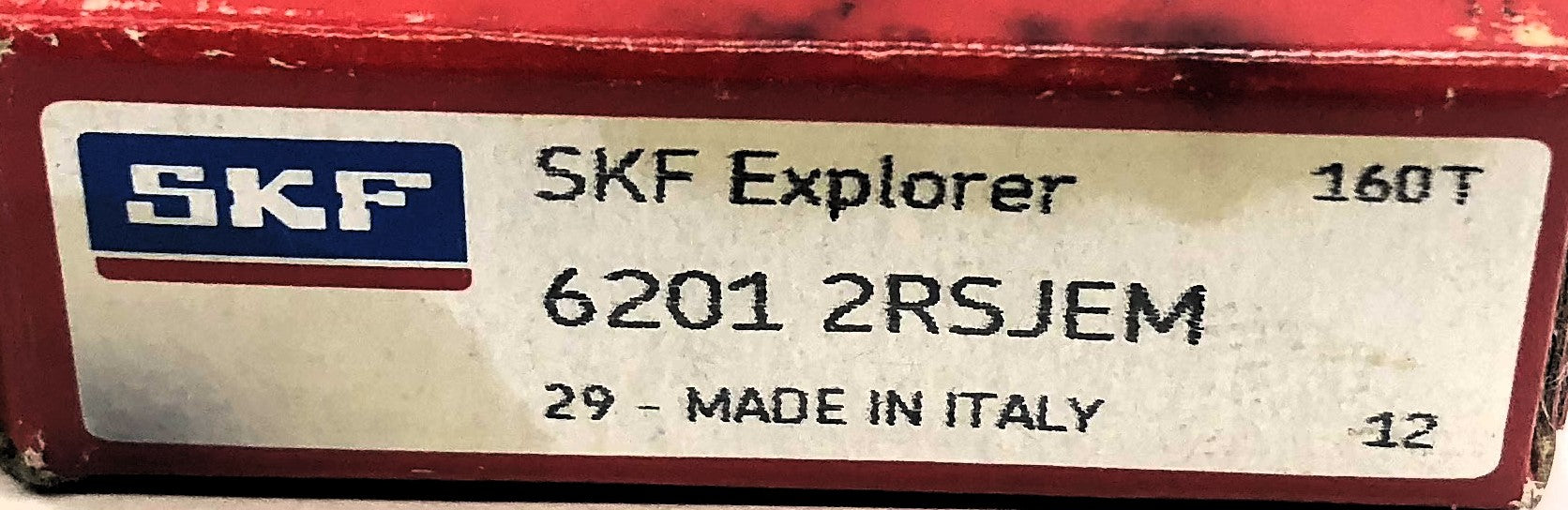 SKF Deep Groove Ball Bearing 6201-2RSH/C3GJN (6201-2RSJEM) [Lot of 4] NOS