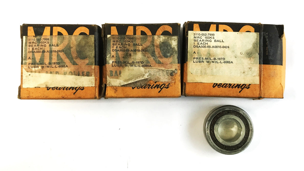 MRC Deep Groove Ball Bearing 103KS [Lot of 3] NOS