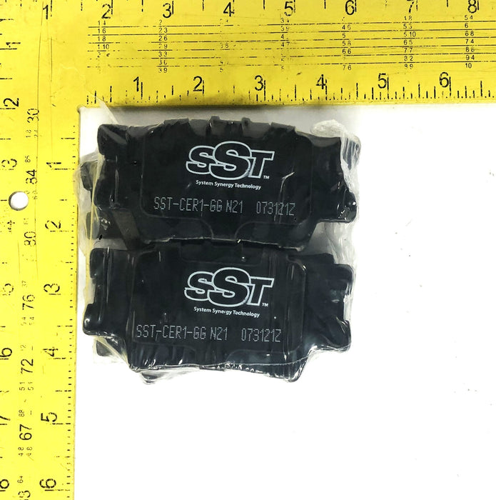 SST By Raybestos Bendix Ceramic Rear Disc Brake Pad Friction Kit D1212C NOS