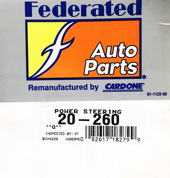 Federated Auto Parts Cardone Power Steering Pump 20-260 REMANUFACTURED