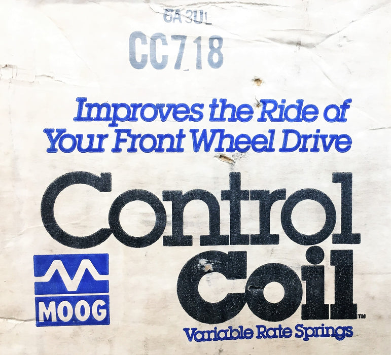 Moog Suspension Coil Spring Set Black Pair CC718 NOS