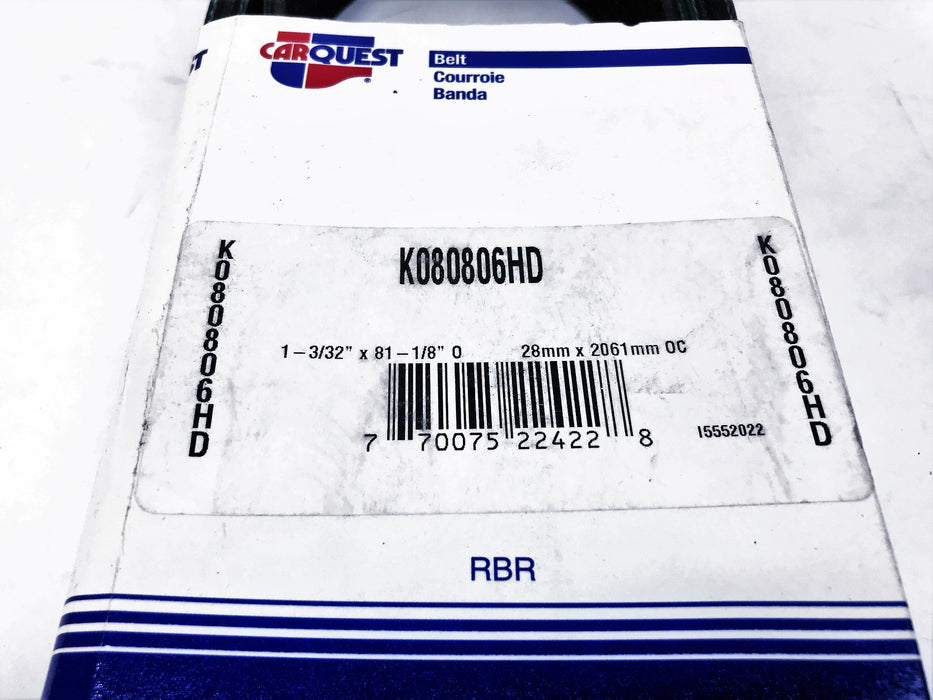 Carquest/Gates Serpentine Belt K080806HD NOS